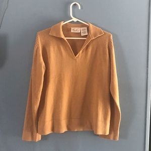 Women's Long Sleeve Collared Sweater